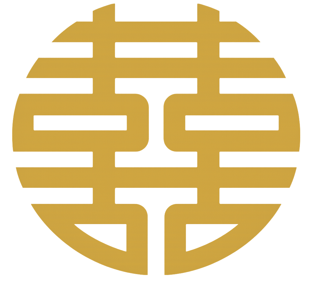 Chinese wedding inspired emblem