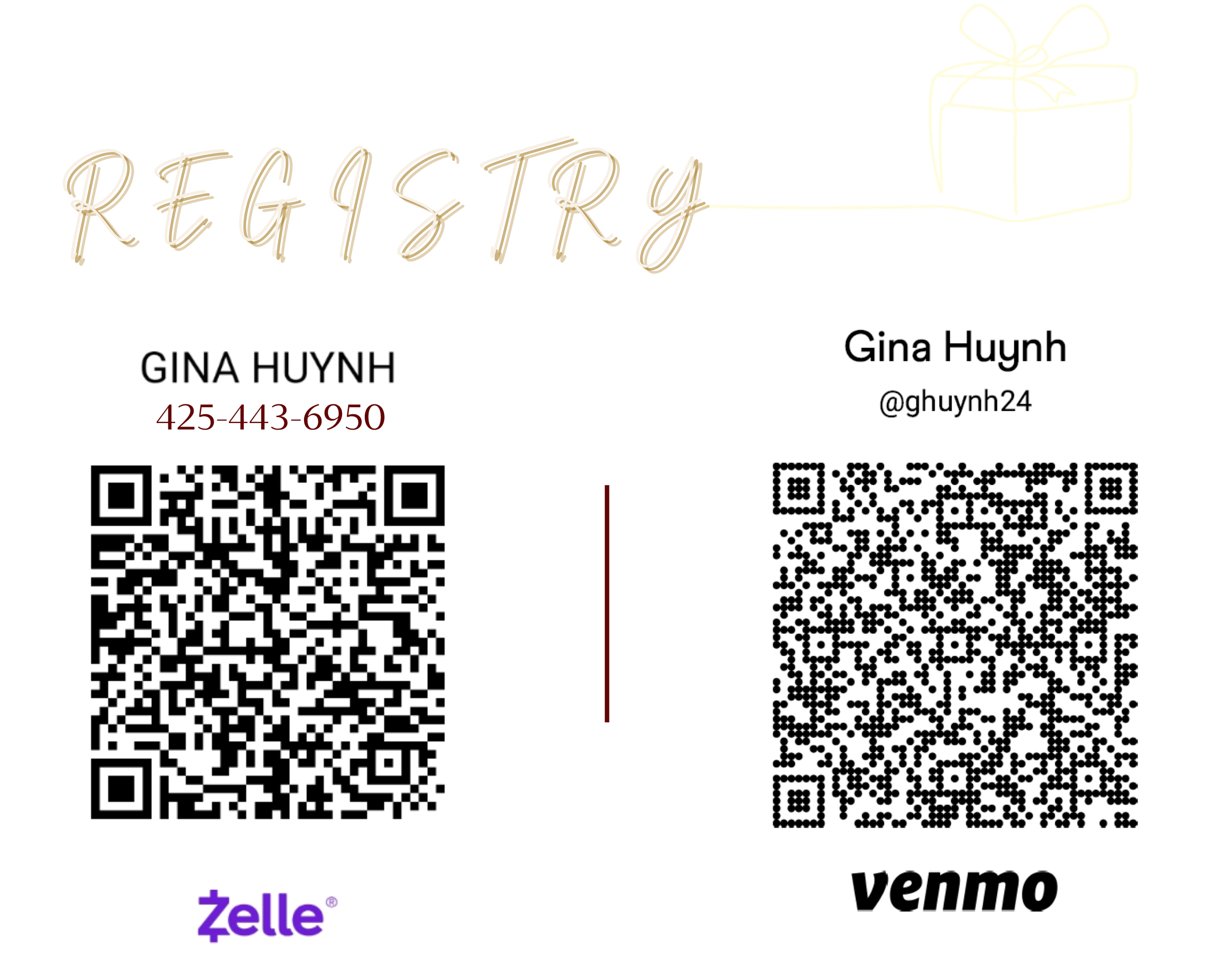 Zelle/Venmo QR