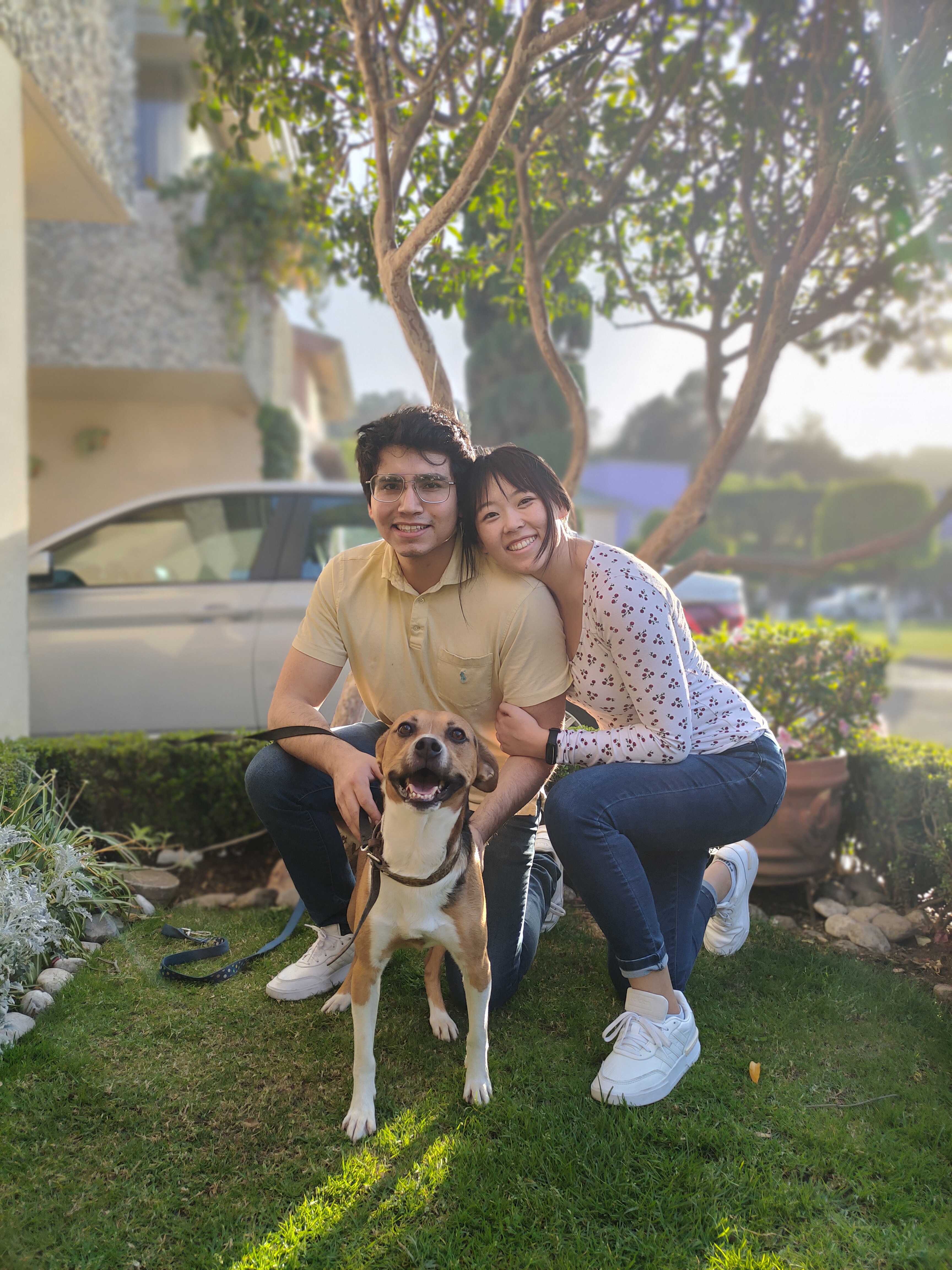 Couple portrait by the water